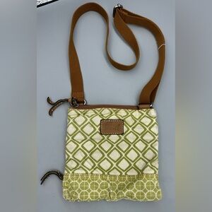 Fossil Canvas Woman’s Crossbody Bag, Handbag, Purse, Shoulder Bag
